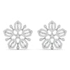 Snowflake Diamond Earrings