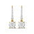 Solitaire Diamond Hoops Earrings