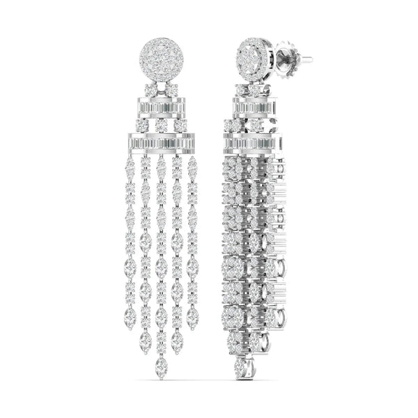 Sparkfall Dangler Diamond Earrings