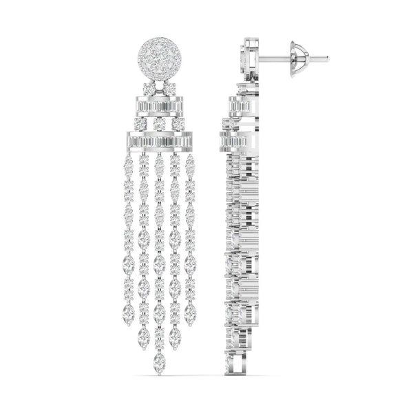 Sparkfall Dangler Diamond Earrings