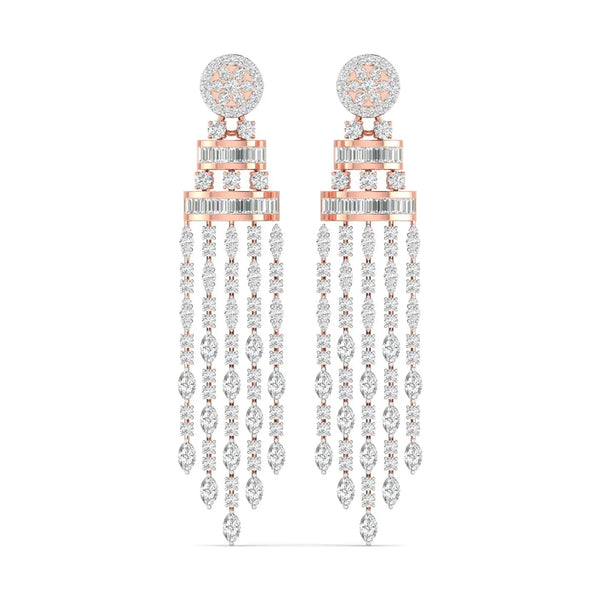 Sparkfall Dangler Diamond Earrings