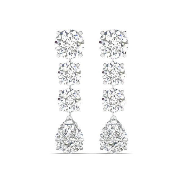 Sparkling Strands Diamond Earrings