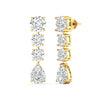 Sparkling Strands Diamond Earrings
