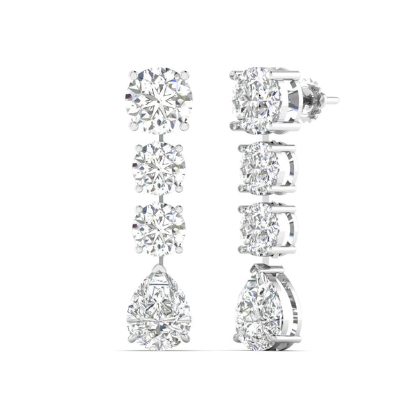 Sparkling Strands Diamond Earrings