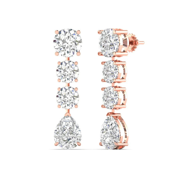 Sparkling Strands Diamond Earrings