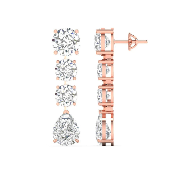 Sparkling Strands Diamond Earrings