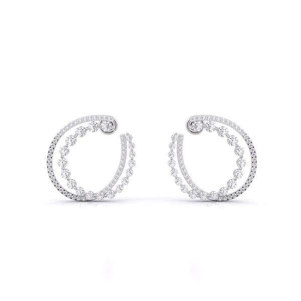 Stylish Diamond Earrings