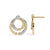 Swirling Circle Diamond Earrings