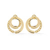 Swirling Circle Diamond Earrings