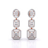 Three-Tier Diamond Earrings