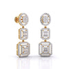 Three-Tier Diamond Earrings