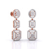 Three-Tier Diamond Earrings