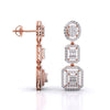 Three-Tier Diamond Earrings