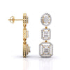 Three-Tier Diamond Earrings