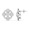 Two-Tone Diamond Gold Stud Earrings