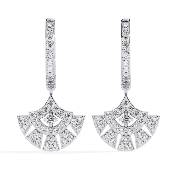 Vintage Dangler Diamond Earrings