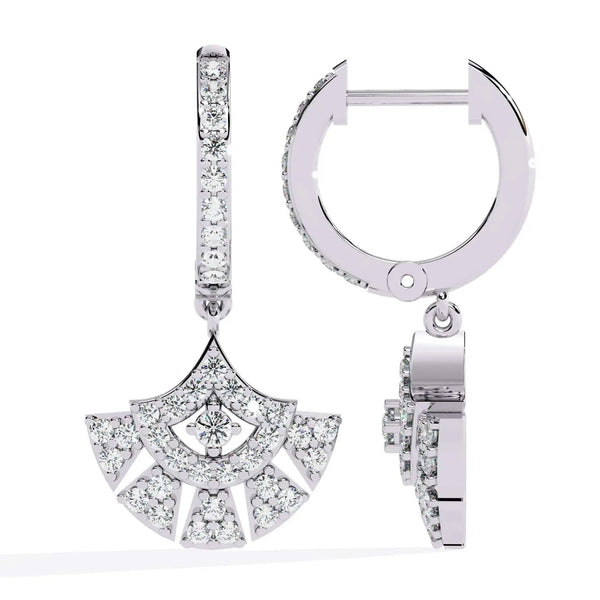 Vintage Dangler Diamond Earrings