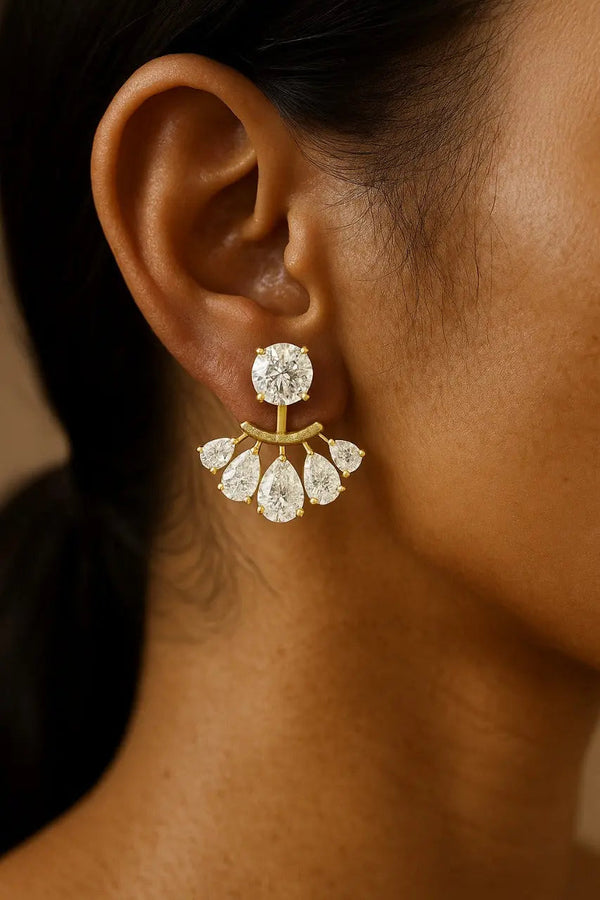 Vivid Drop Diamond Earrings