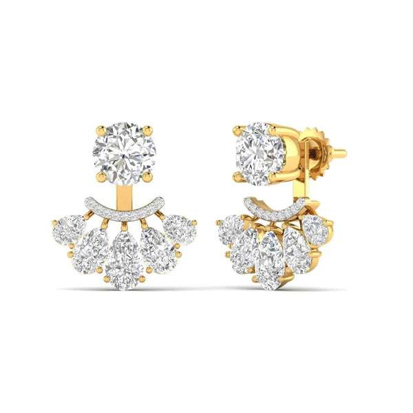 Vivid Drop Diamond Earrings